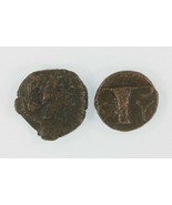 Antike Griechenland 2-coin Set 350 BC &amp; 250 BC Cyme Aeolis AE Amazon Adl... - $73.49