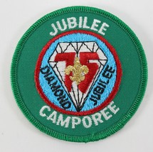 Vintage 75th Diamond Jubilee Camporee Jubilee Green Border Boy Scout Cam... - $11.69