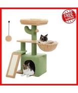Multi-Level 32&#39;&#39; Cactus Cat Condo with Removable Top Perch &amp; Hammock for... - $60.38