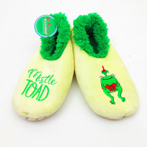 Snoozies Women&#39;s Mistle Toad Slippers Medium 7/8 Yellow &amp; Green - £10.11 GBP
