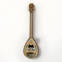 Rare Vintage GREEK BOUZOUKI Mandolin Music Box Super Cool Collectible Nice 1960s - £95.32 GBP