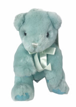 Russ Berrie IT&#39;S A BOY  9” Plush Bear With Rattle Blue Soft With Tag - £27.60 GBP