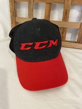 Vintage CCM Hockey (Adjustable Snap Back) Cap RED / BLK - £14.93 GBP