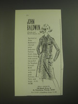 1974 John Baldwin Stephan Casuals Cheetah Print Dress Ad - $18.49
