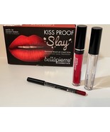 Bellapierre Cosmetics Kiss PROOF Lip Creme Lipstick, Liner &amp; Finish Set,... - $465.93 MXN