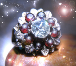 Haunted Antque Ring Have It All Largest Life Highest Light Collection Ooak Magic - $333.77