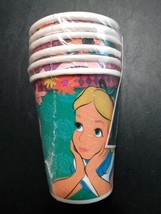 New Alice In Wonderland 6 Pc Party Cups Rare Find Item New - $104.67 MXN
