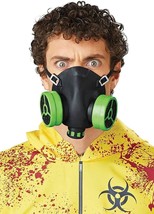 Realistic Gas Mask - Seasons -  Adult Costume Accessory - Black/Green - Novelty - £9.47 GBP