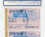  Greyhound Bus Lines Ticket Envelope &amp; 2 Tickets St Louis Desoto Missour... - $17.82