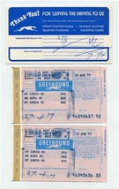 Greyhound Bus Lines Ticket Envelope &amp; 2 Tickets St Louis Desoto Missouri 1973 - £14.02 GBP