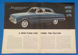 1959 Ford Falcon 2 Page PRINT AD BX3 - $176.14 MXN