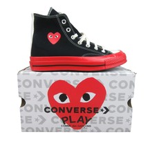 Converse x Chuck 70 HI Comme des Garcons CDG PLAY Mens 7 / Women&#39;s 9 NEW A01793C - £87.87 GBP