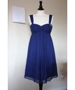 NWT J. Crew 4 Suzy Bridesmaid Dress Silk Chiffon Dark Cove Navy Blue A2868 - £23.91 GBP