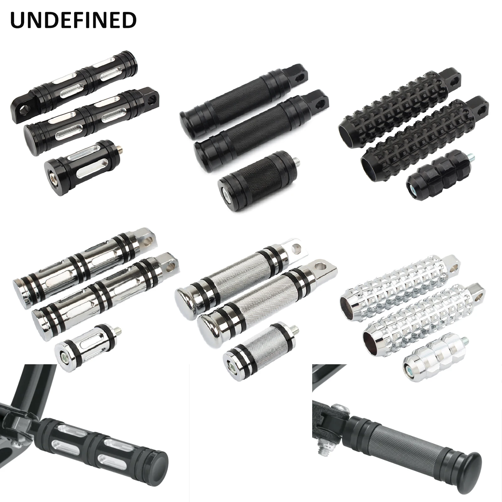 Motorcycle Foot Pegs Front Rear Footrest Shifter Peg CNC For Harley Sportster - £11.57 GBP+