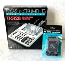 Texas Instruments Desktop Calculator Paper-Free TI-5128 + AC Adapter Wor... - $56.95