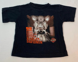 Vintage Harley Davidson T Shirt Biker Motorcycle Tee Short Sleeve Boys Size 5 - £15.62 GBP
