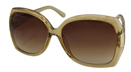 Kenneth Cole Reaction Womens Crystal Brown Square Plastic Sunglass KC128... - $22.49