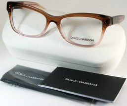 D&amp;G Dolce &amp; Gabbana DG 3254 3060 Clear Brown Fade Pink EYEGLASSES 52-16-140 mm - £66.04 GBP