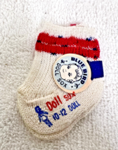 Darling Vintage Miniature Old Store Stock Blue Bird Doll Sox Socks Origi... - $12.38