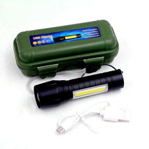Mini USB Power Torch Multi-function Zoom Cob Flashlight Outdoor Camping ... - £8.04 GBP