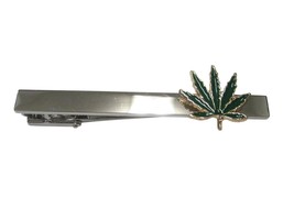 Green Marijuana Weed Leaf Tie Clip - £31.96 GBP