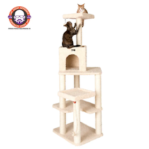 Armarkat 69&quot; Real Wood Cat Condo Tower with Sisal Rope and Plush Covering - $269.95