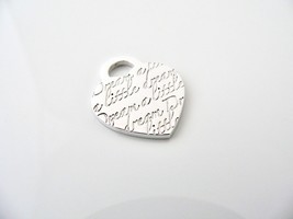 Tiffany &amp; Co Dream a Little Dream Heart Charm Silver Pendant 4 Necklace Bracelet - £237.66 GBP