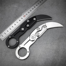Exquisite Mechanical Karambit Claw All Stainless Steel EDC Folding Pocke... - £15.61 GBP