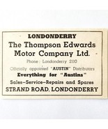 1954 Thompson Edwards Londonderry Dealer Advertisement Import Automobili... - $28.04 CAD