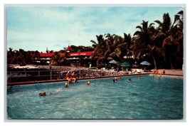 Poolside Kona Inn Kailua Hawaii HI Chrome Postcard M18 - £2.28 GBP