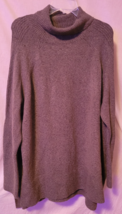 Women&#39;s A. New Day Plus Size 2XL Pullover Sweater Gray Turtle Neck  Fall... - $14.99