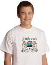 Andrews Irish Coat of arms tee Shirt in White - $15.63+