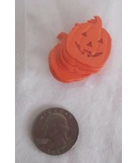 Martha Stewart Punch Cutouts punch-outs Orange EMBOSSED PUMPKIN Set Lot 24 - $6.12