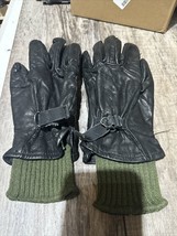 Vintage Army M-1949 US Military Cattlehide Glove Shells Wool Insert Size 3 1976 - £23.35 GBP