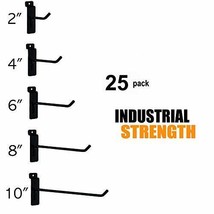 Slatwall Hooks - Variety Pack of 25 Assorted Size Hooks for Slatwall - (... - $409.19 MXN+