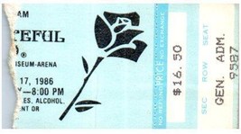 Vintage Grateful Dead Ticket Stub December 17 1986 Oakland California - £27.12 GBP