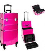 VT003X - Magenta Glitter 4-Wheels Detachable Professional Rolling Alumin... - £158.55 GBP