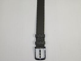 Men Genuine Leather Belt PIERO ROSSI Turkey Soft Full Grain Hand Stitch 301 Gray image 2