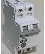 Allen Bradley 1492-CB2G320 DIN Rail Circuit Breaker 2 Pole 32 Amps 480VA... - £15.87 GBP