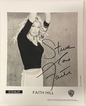 Faith Hill signed 1999 Warner Brothers Records Glossy 8x10 Photo with Love, To S - £71.10 GBP