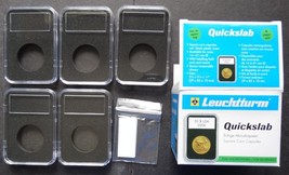 (5) Lighthouse Quickslab 31mm Coin Display Slab Holder With Foam Insert - $11.49