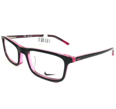 Nike Kids Eyeglasses Frames 5540 018 Black Clear Pink Rectangular 47-16-130 - $58.69