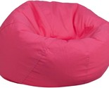 The Flash Furniture Dillon Small Bean Bag Chair In Hot Pink Is A Foam-Fi... - $83.99
