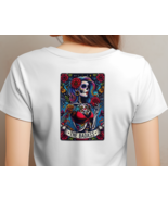 &quot;Day of the Dead &#39;The Badass&#39; T-Shirt - Colorful Sugar Skull Woman Graph... - $18.99+