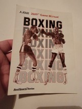 Atari 2600 Manual Only Boxing Realsports Rare Vintage 1980s - $24.50
