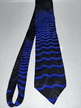 Enrico Guccini Men&#39;s Tie Blue &amp; Black Xlong - £11.62 GBP