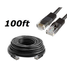 100 Ft Cat5 Rj45 Ethernet Lan Network Cable For Pc Xbox Ps Internet Rout... - £18.95 GBP