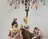 VC) Vintage Large Benrose Lamp Co. Victorian Statue Capodimonte Porcelai... - $395.99