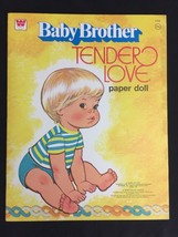 Baby Brother Tender Love Mattel Paper Doll Whitman Uncut Vintage 1977  - $18.47