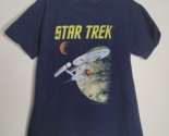 Star Trek Boys Starship Graphic Tee Shirt Kids Sz 5 6 Sci-fi Space Short... - $14.99